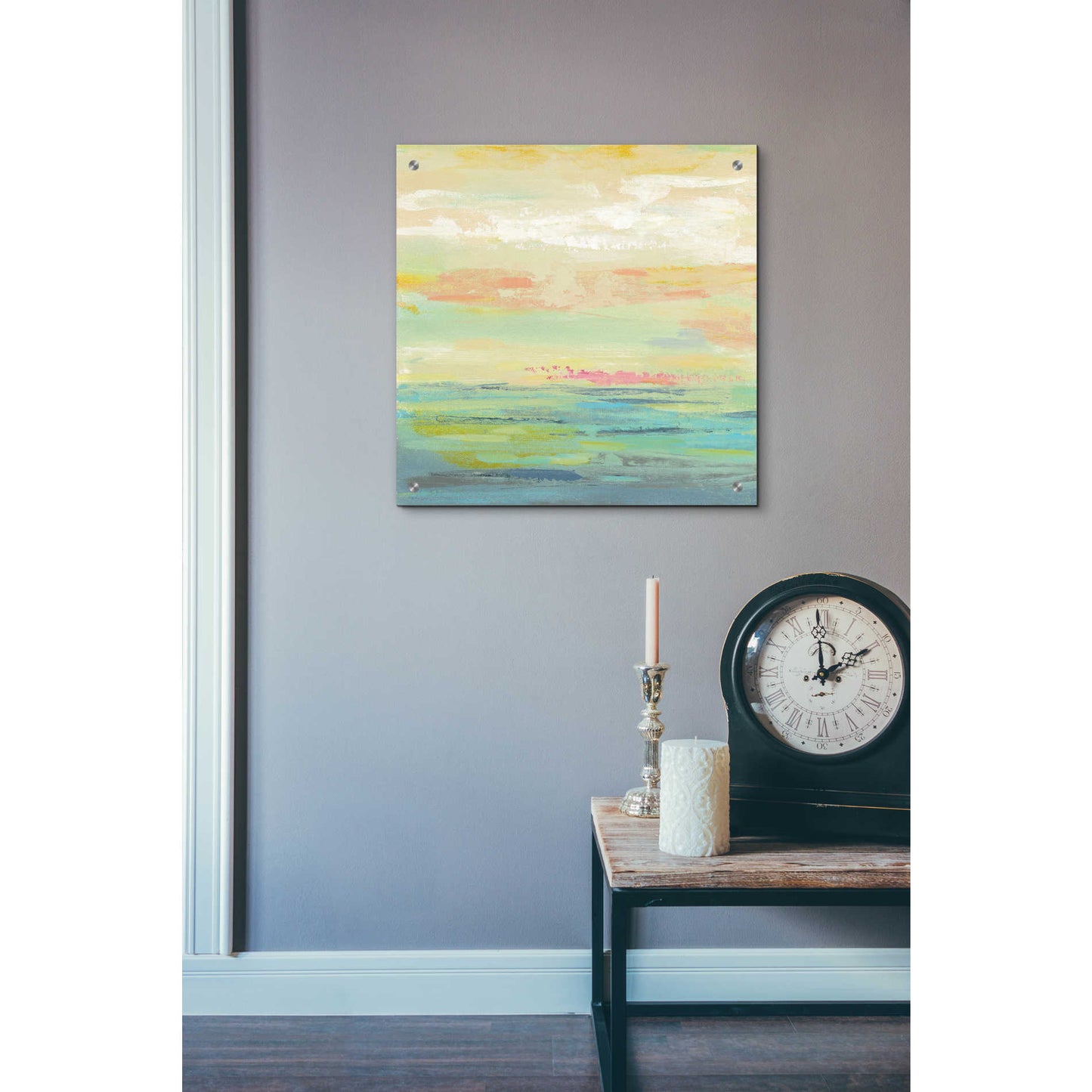 Epic Art 'Pink Clouds II' by Silvia Vassileva, Acrylic Glass Wall Art,24x24