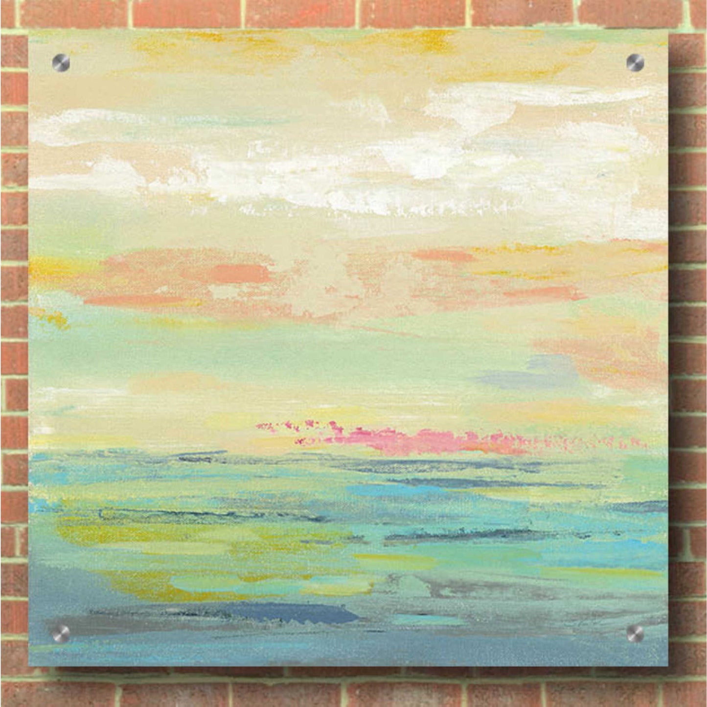 Epic Art 'Pink Clouds II' by Silvia Vassileva, Acrylic Glass Wall Art,36x36