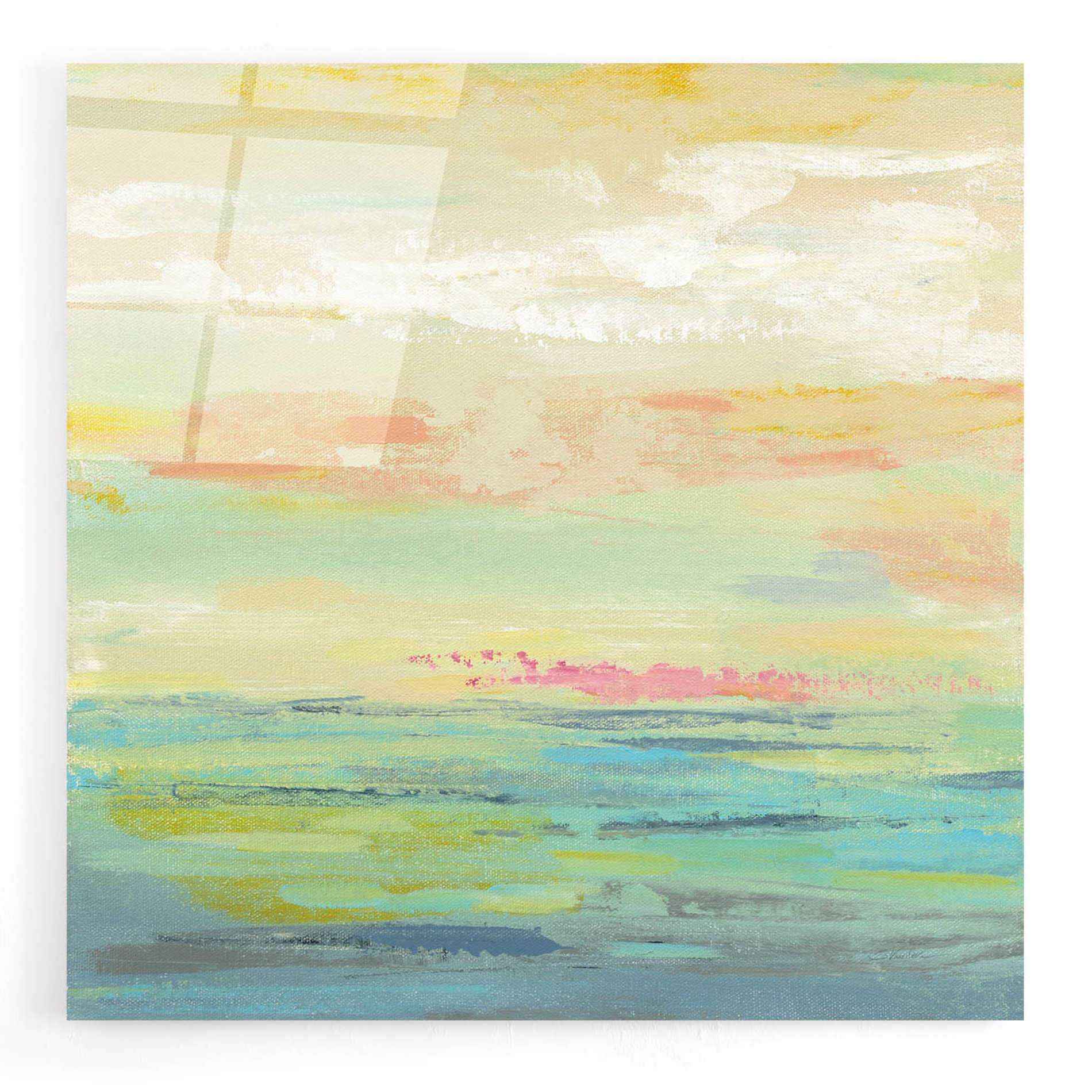 Epic Art 'Pink Clouds II' by Silvia Vassileva, Acrylic Glass Wall Art