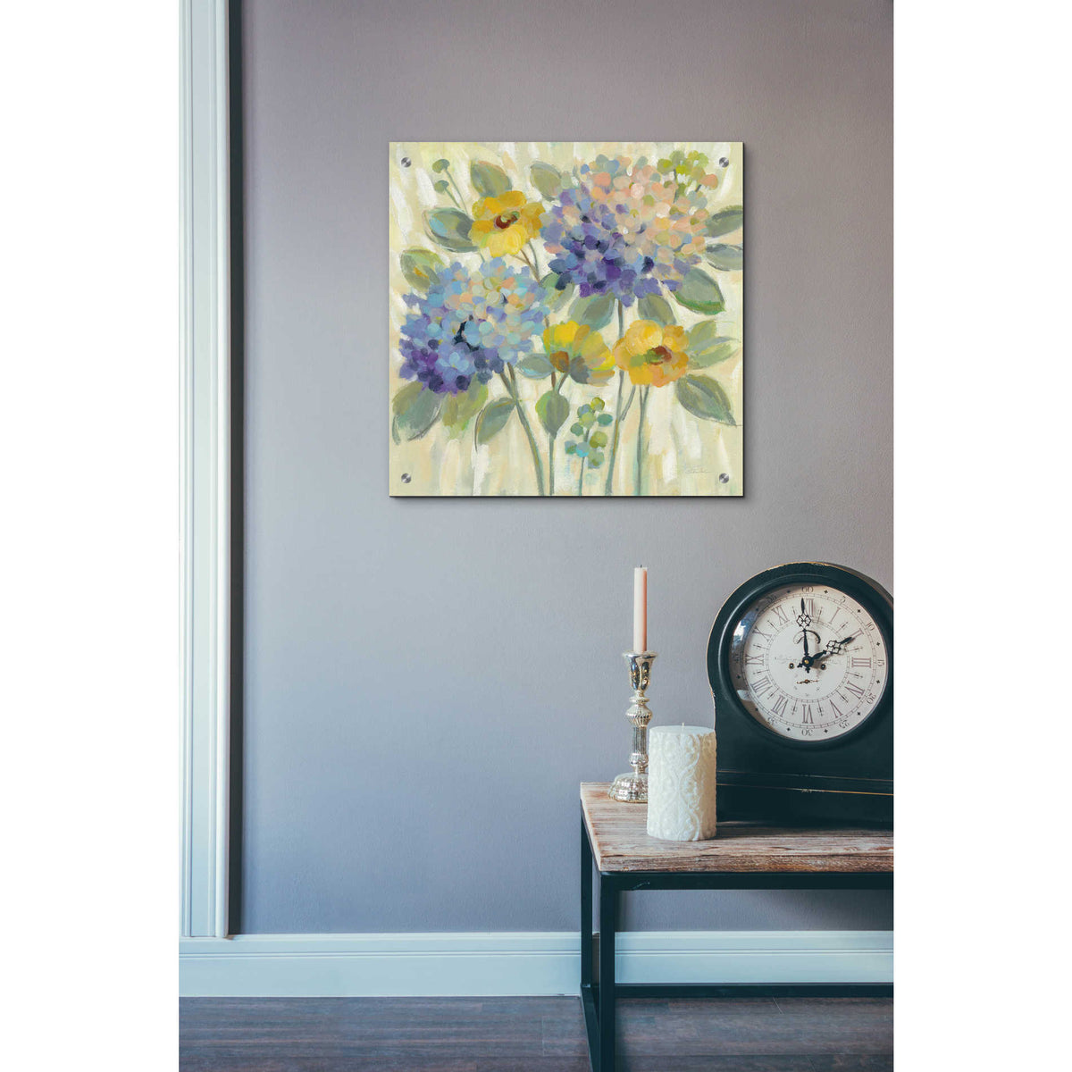 Epic Art 'Garden Burst' by Silvia Vassileva, Acrylic Glass Wall Art,24x24