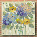 Epic Art 'Garden Burst' by Silvia Vassileva, Acrylic Glass Wall Art,36x36
