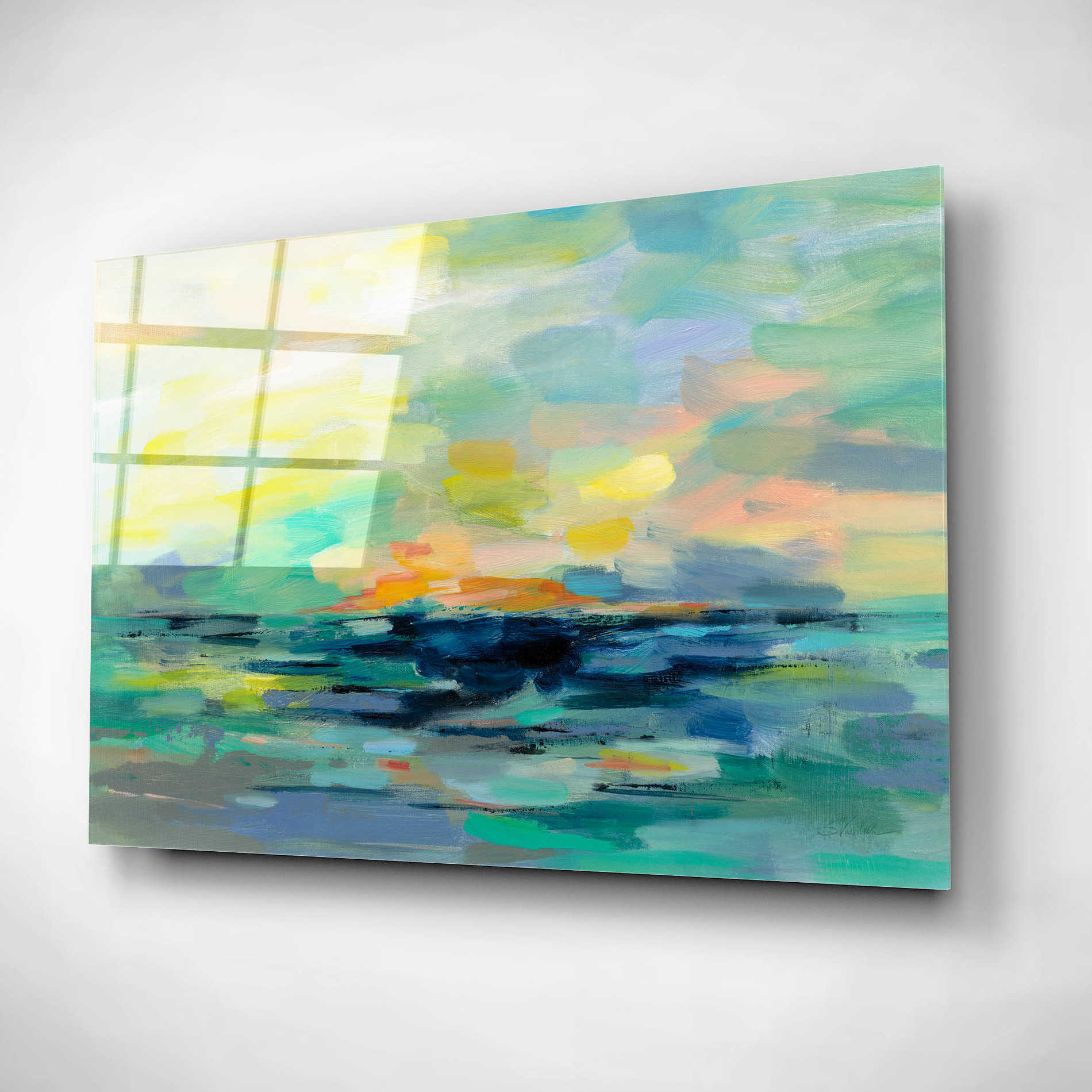 Epic Art 'Pacific Beach' by Silvia Vassileva, Acrylic Glass Wall Art,24x16