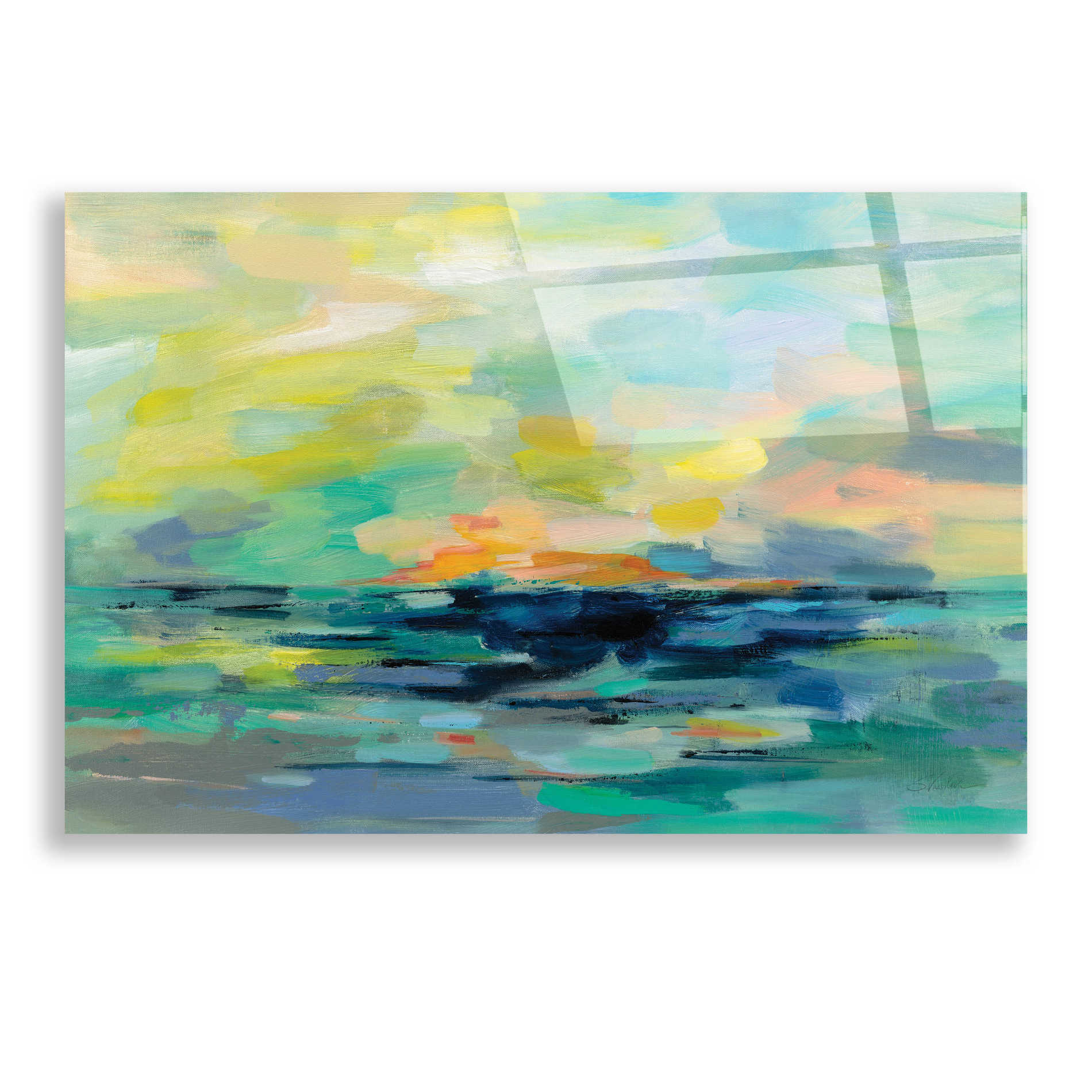 Epic Art 'Pacific Beach' by Silvia Vassileva, Acrylic Glass Wall Art,24x16