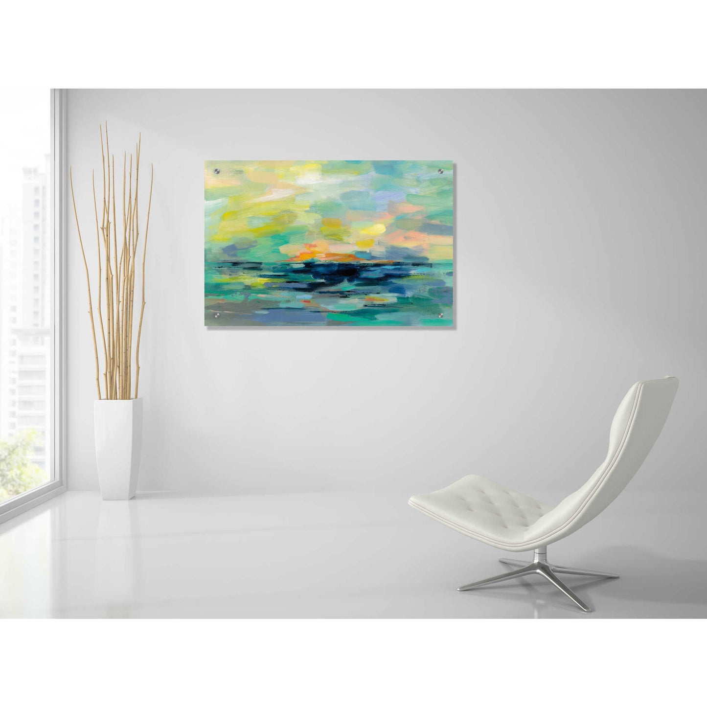 Epic Art 'Pacific Beach' by Silvia Vassileva, Acrylic Glass Wall Art,36x24