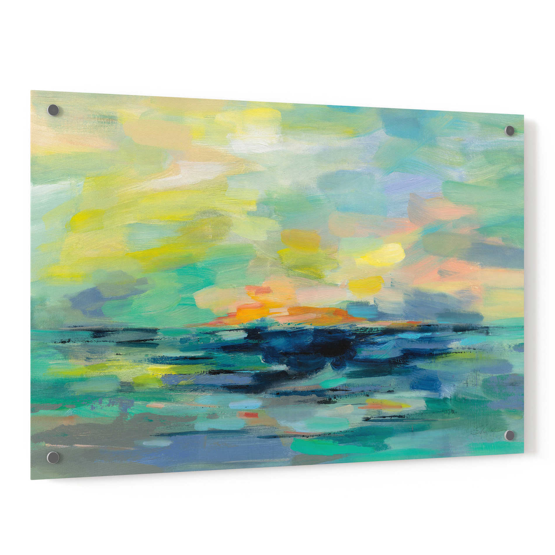 Epic Art 'Pacific Beach' by Silvia Vassileva, Acrylic Glass Wall Art,36x24