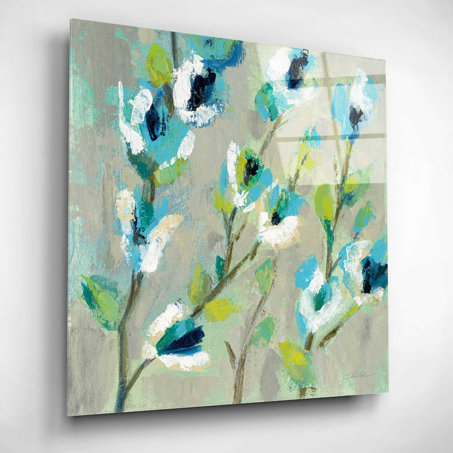 Epic Art 'Whimsical Branch I' by Silvia Vassileva, Acrylic Glass Wall Art,12x12