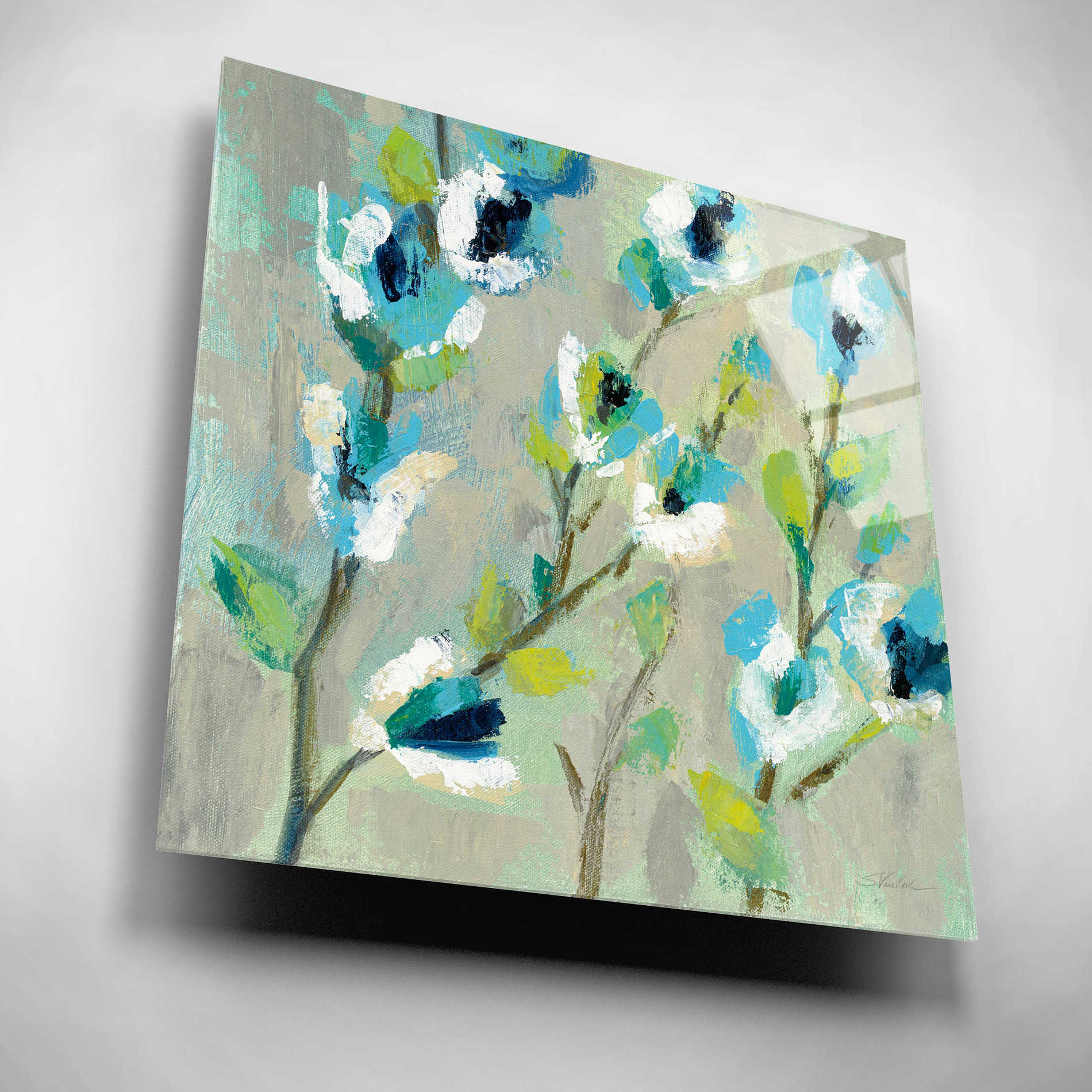 Epic Art 'Whimsical Branch I' by Silvia Vassileva, Acrylic Glass Wall Art,12x12