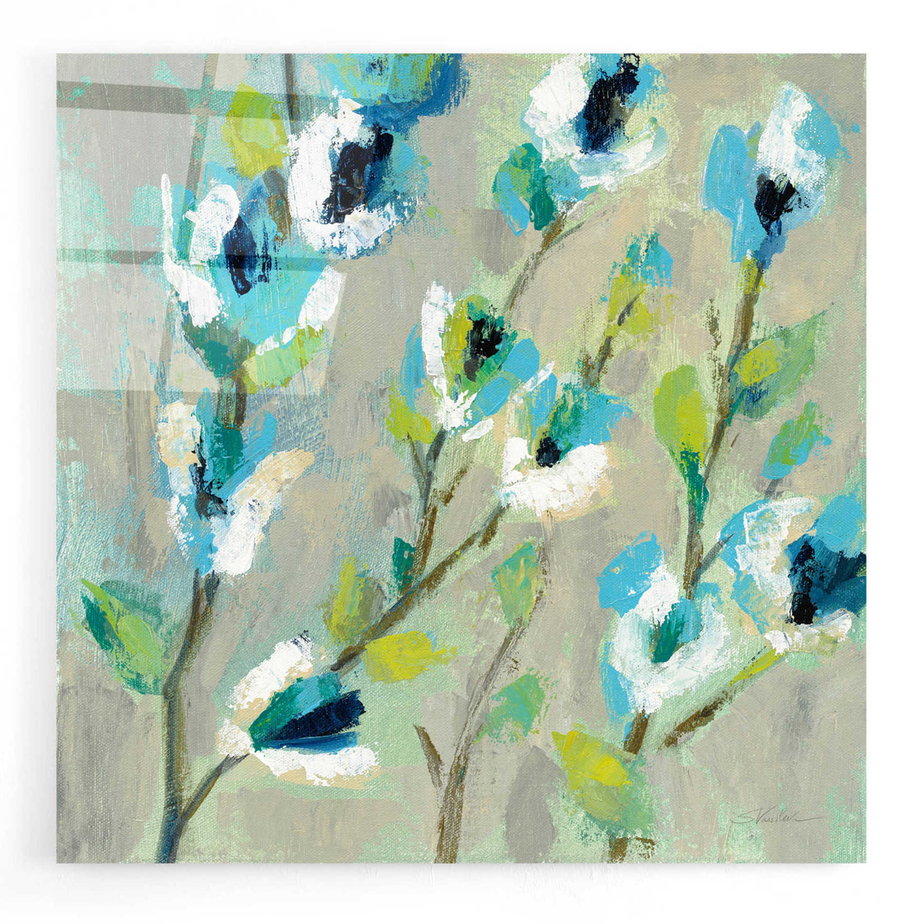 Epic Art 'Whimsical Branch I' by Silvia Vassileva, Acrylic Glass Wall Art,12x12