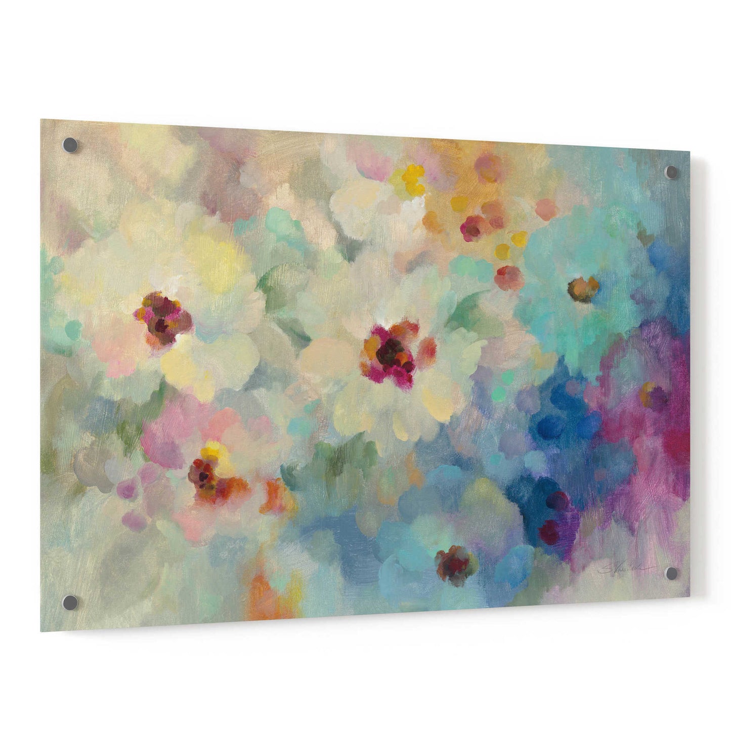 Epic Art 'Floral Extravaganza' by Silvia Vassileva, Acrylic Glass Wall Art,36x24