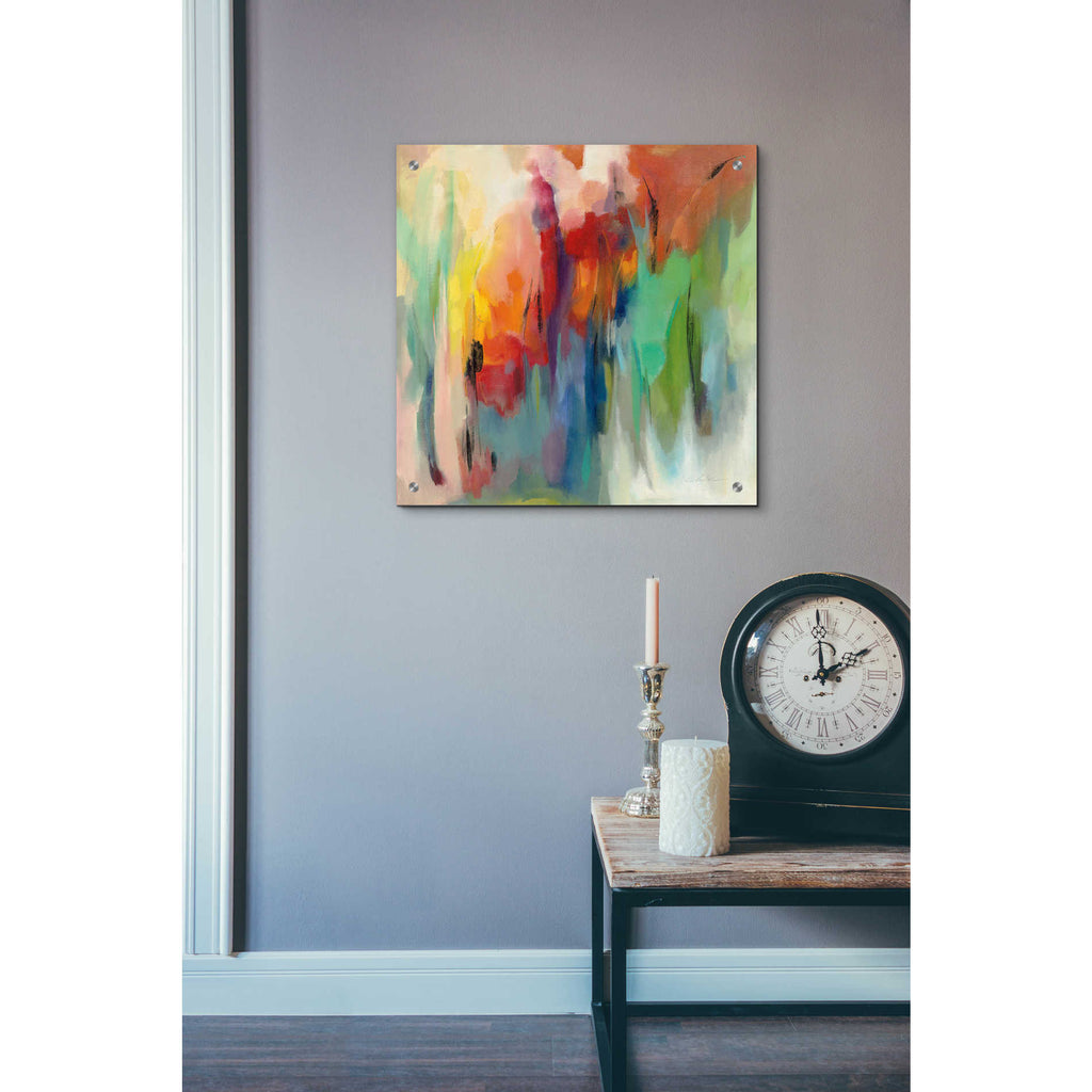 Epic Art 'March Rainbow' by Silvia Vassileva, Acrylic Glass Wall Art,24x24