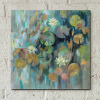 Epic Art 'Magic Lily Pond' by Silvia Vassileva, Acrylic Glass Wall Art,12x12
