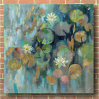 Epic Art 'Magic Lily Pond' by Silvia Vassileva, Acrylic Glass Wall Art,36x36
