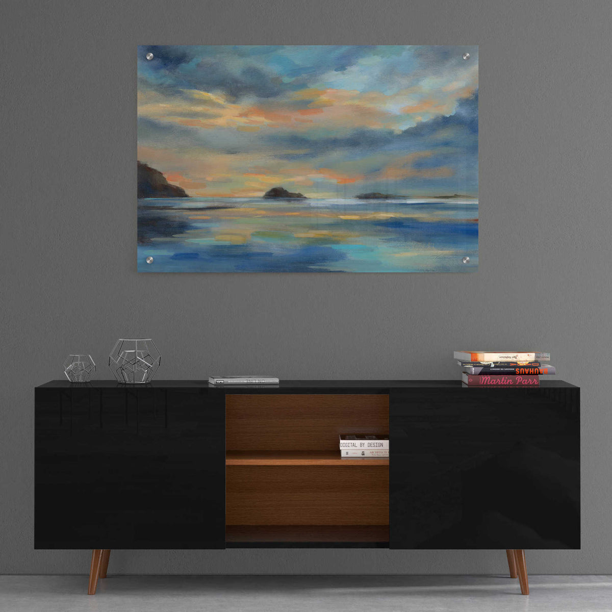 Epic Art 'Pacific Sunset' by Silvia Vassileva, Acrylic Glass Wall Art,36x24