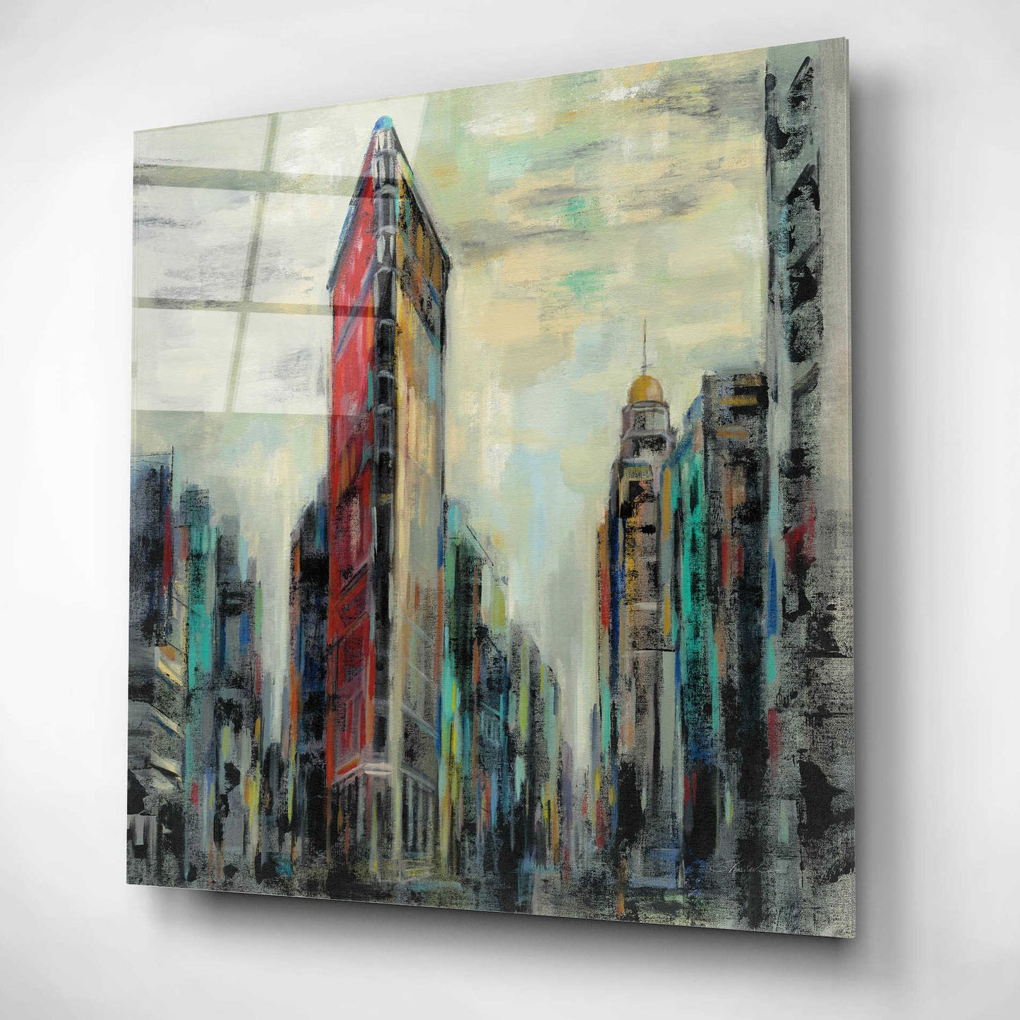 Epic Art 'Manhattan Flatiron Building' by Silvia Vassileva, Acrylic Glass Wall Art,12x12