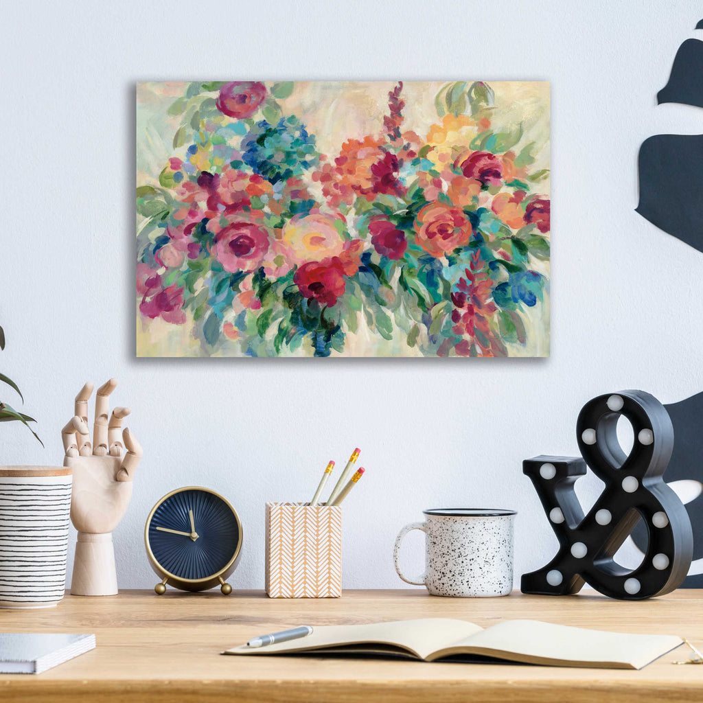 Epic Art 'Flower Market' by Silvia Vassileva, Acrylic Glass Wall Art,16x12