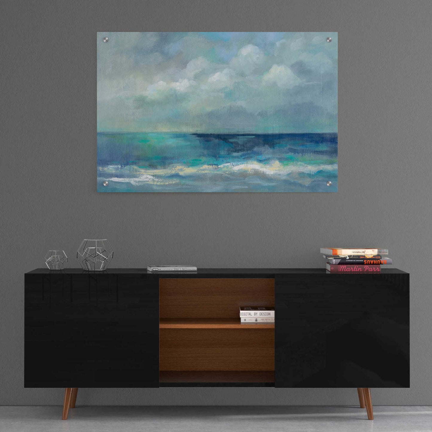 Epic Art 'Clouds and Sea' by Silvia Vassileva, Acrylic Glass Wall Art,36x24
