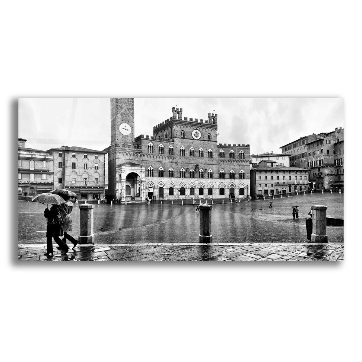 Epic Art 'At Main Square' by Larry Malvin, Acrylic Glass Wall Art,2:1