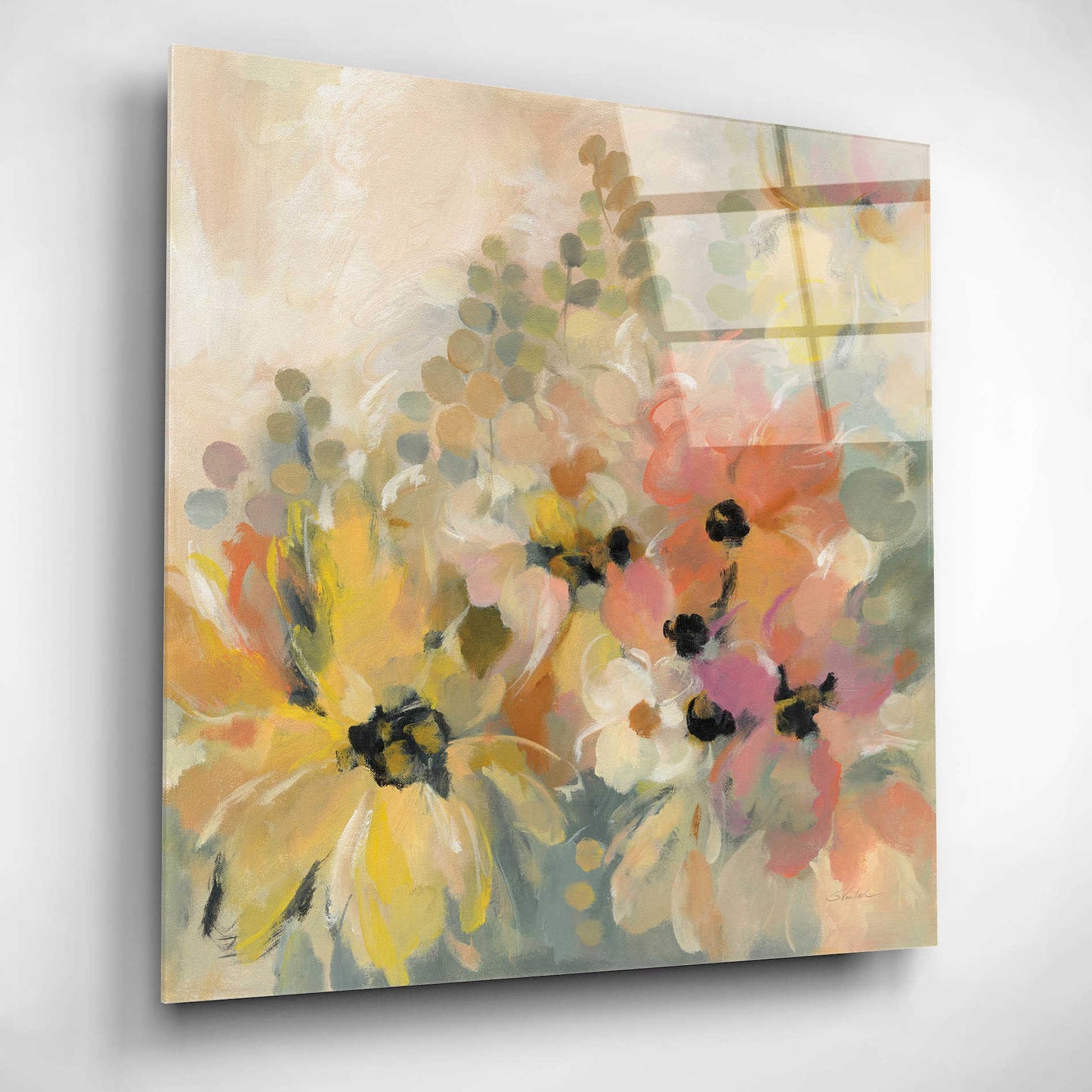 Epic Art 'June Flower Bed' by Silvia Vassileva, Acrylic Glass Wall Art,12x12