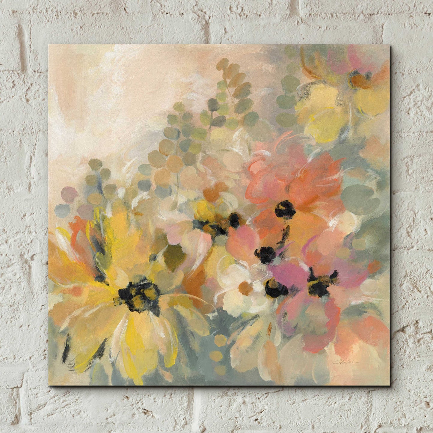 Epic Art 'June Flower Bed' by Silvia Vassileva, Acrylic Glass Wall Art,12x12