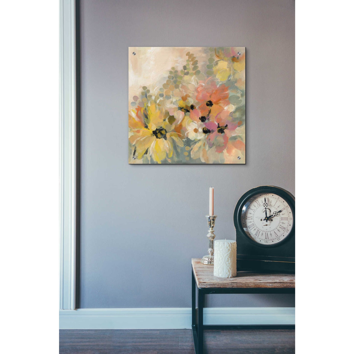 Epic Art 'June Flower Bed' by Silvia Vassileva, Acrylic Glass Wall Art,24x24