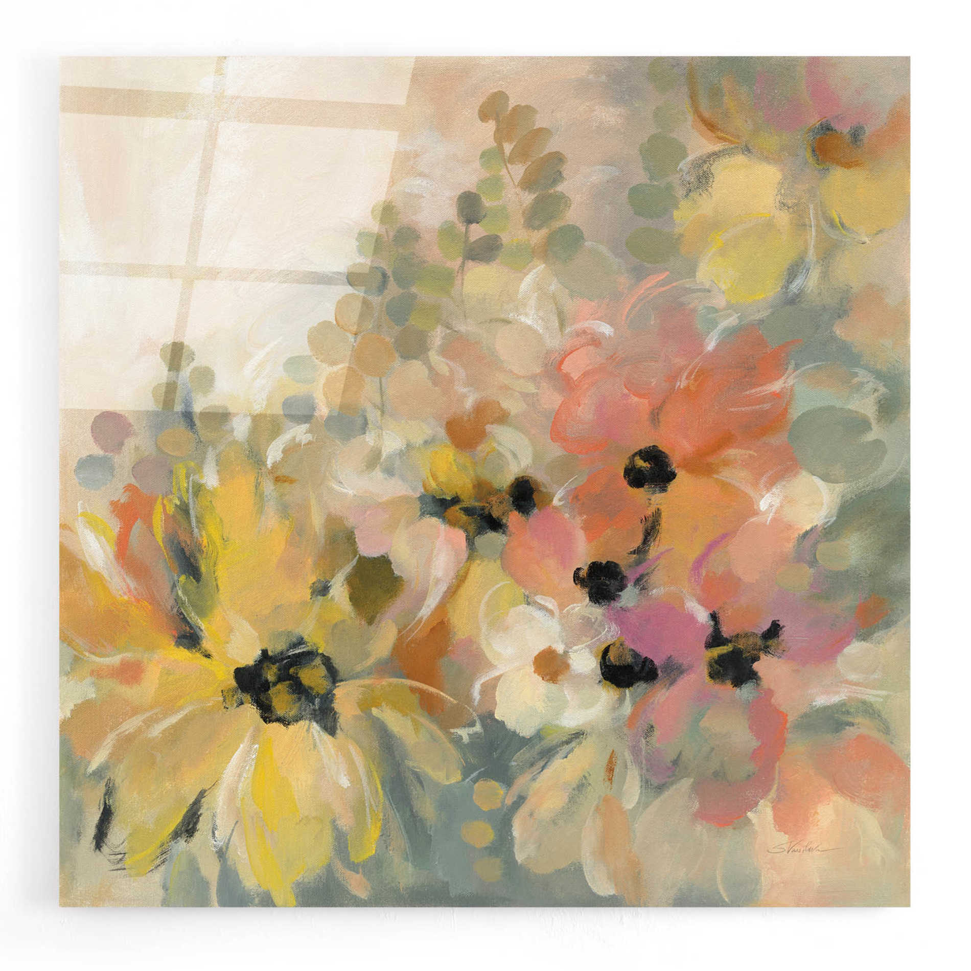 Epic Art 'June Flower Bed' by Silvia Vassileva, Acrylic Glass Wall Art