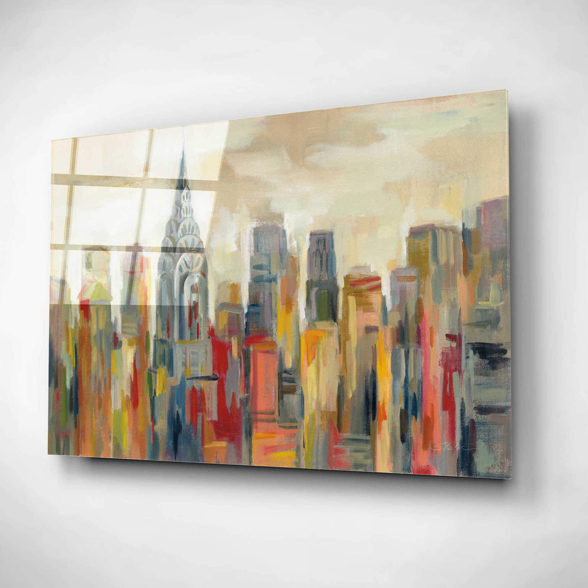 Epic Art 'Manhattan' by Silvia Vassileva, Acrylic Glass Wall Art,16x12