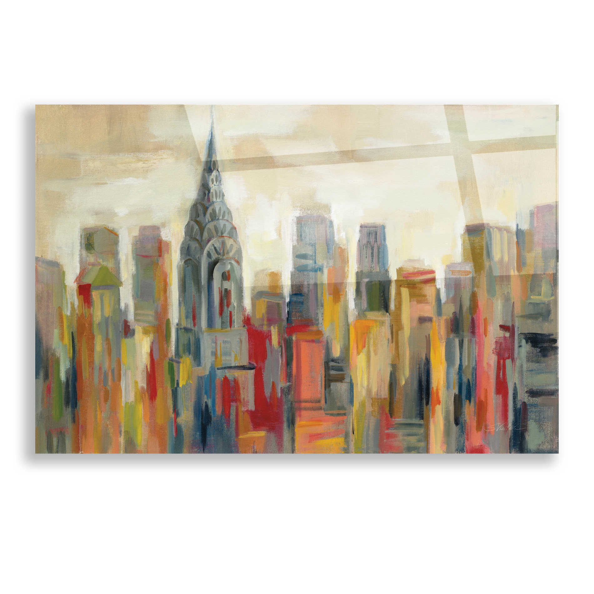 Epic Art 'Manhattan' by Silvia Vassileva, Acrylic Glass Wall Art,16x12