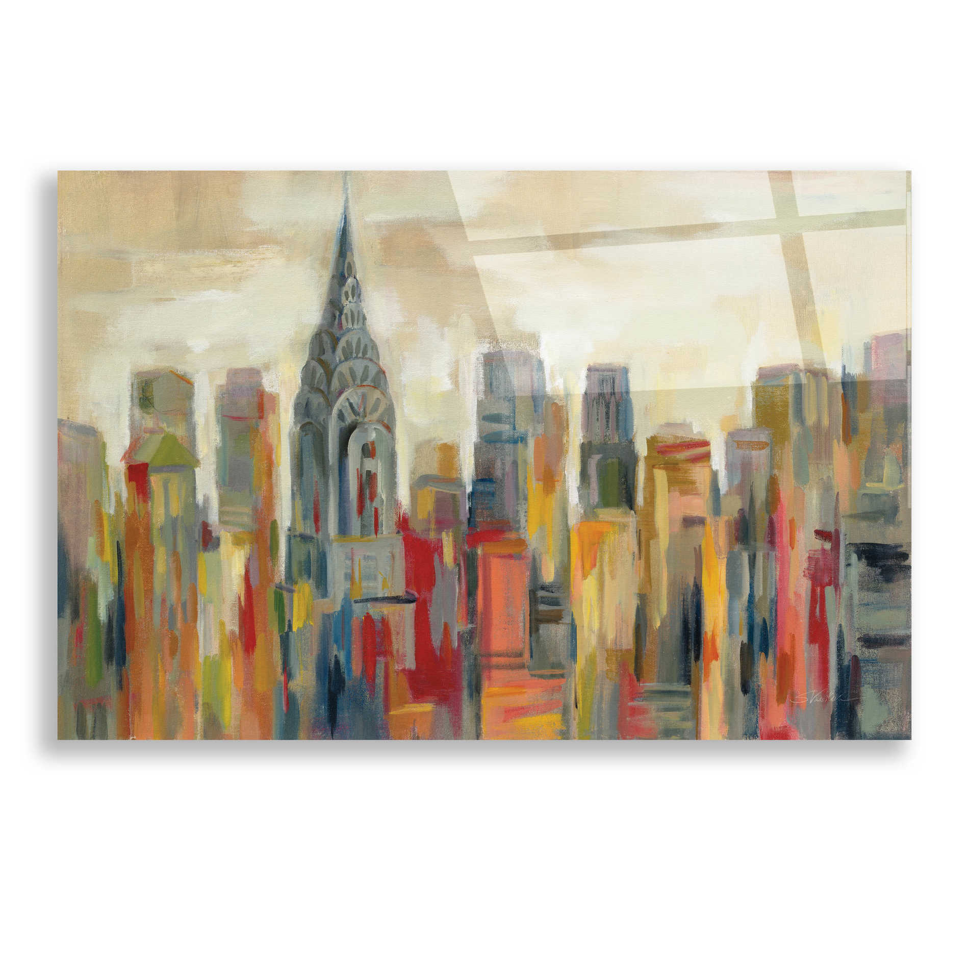 Epic Art 'Manhattan' by Silvia Vassileva, Acrylic Glass Wall Art,24x16