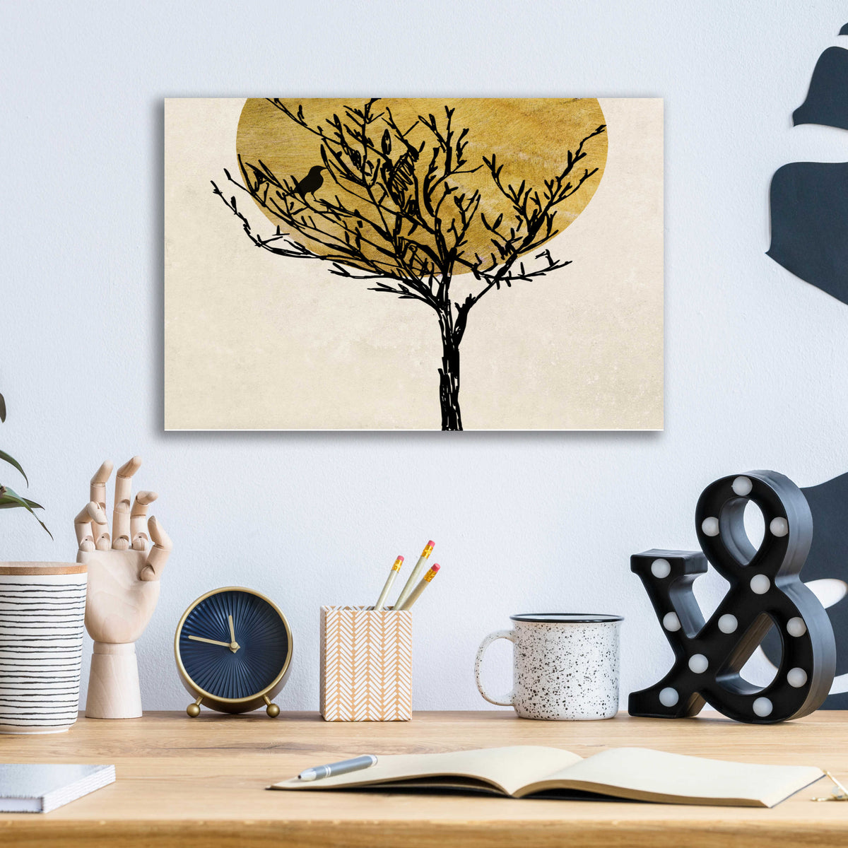 Epic Art 'Moon Tree 2' by Karen Smith, Acrylic Glass Wall Art,16x12