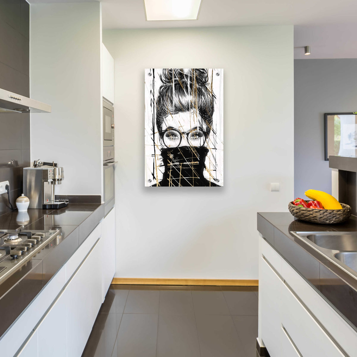 Epic Art 'Golden Girl 1' by Karen Smith, Acrylic Glass Wall Art,24x36