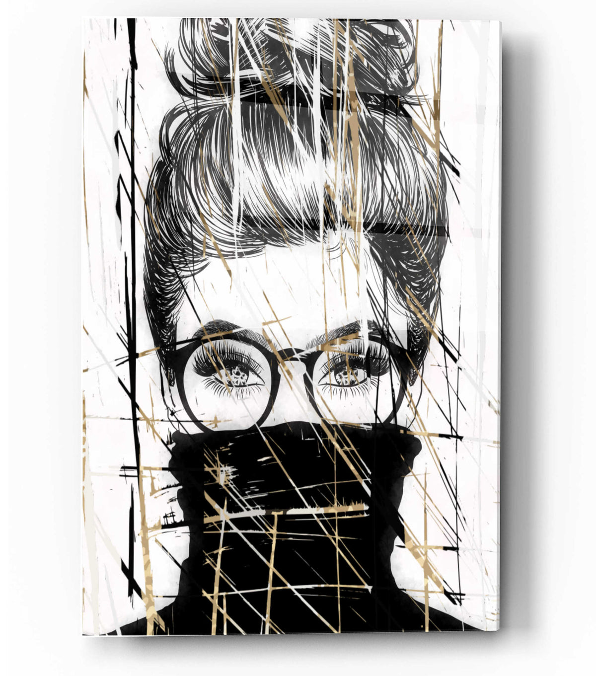 Epic Art 'Golden Girl 1' by Karen Smith, Acrylic Glass Wall Art