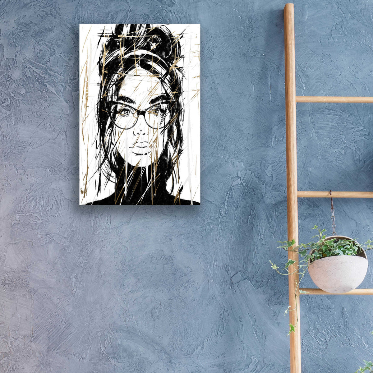 Epic Art 'Golden Girl 2' by Karen Smith, Acrylic Glass Wall Art,16x24