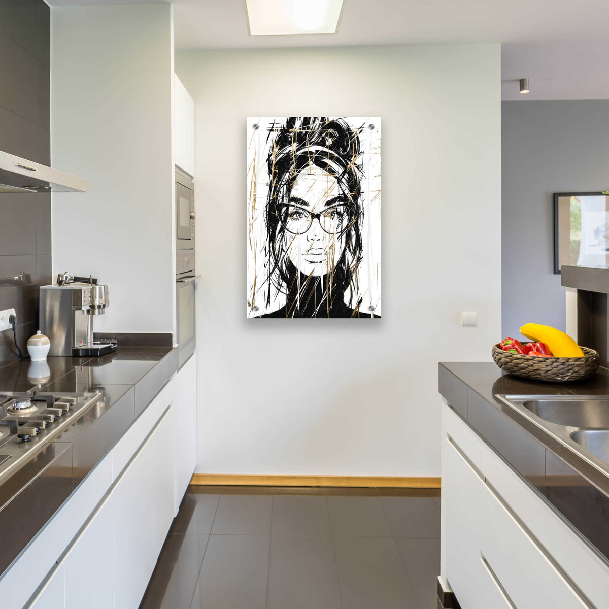 Epic Art 'Golden Girl 2' by Karen Smith, Acrylic Glass Wall Art,24x36