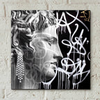 Epic Art 'Graffiti Bust 2' by Karen Smith, Acrylic Glass Wall Art,12x12