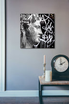 Epic Art 'Graffiti Bust 2' by Karen Smith, Acrylic Glass Wall Art,24x24