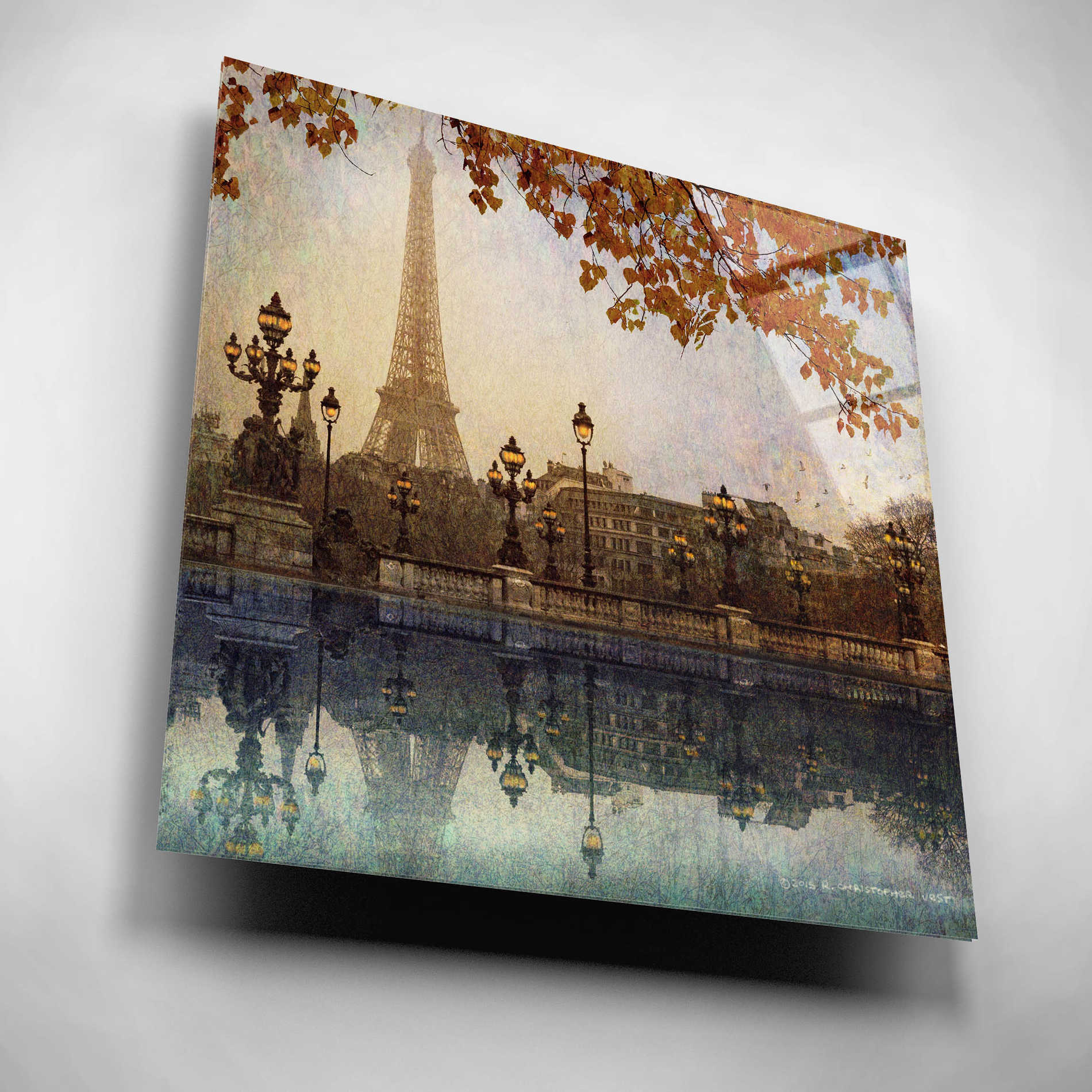 Epic Art 'Eiffel Tower' by Chris Vest, Acrylic Glass Wall Art,12x12