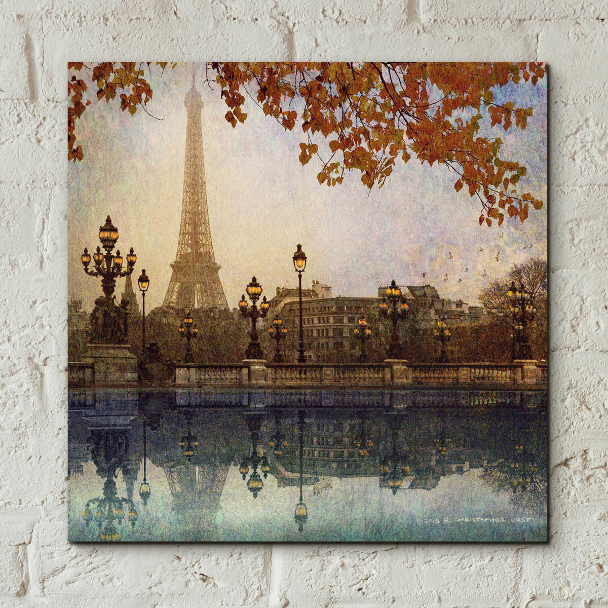 Epic Art 'Eiffel Tower' by Chris Vest, Acrylic Glass Wall Art,12x12