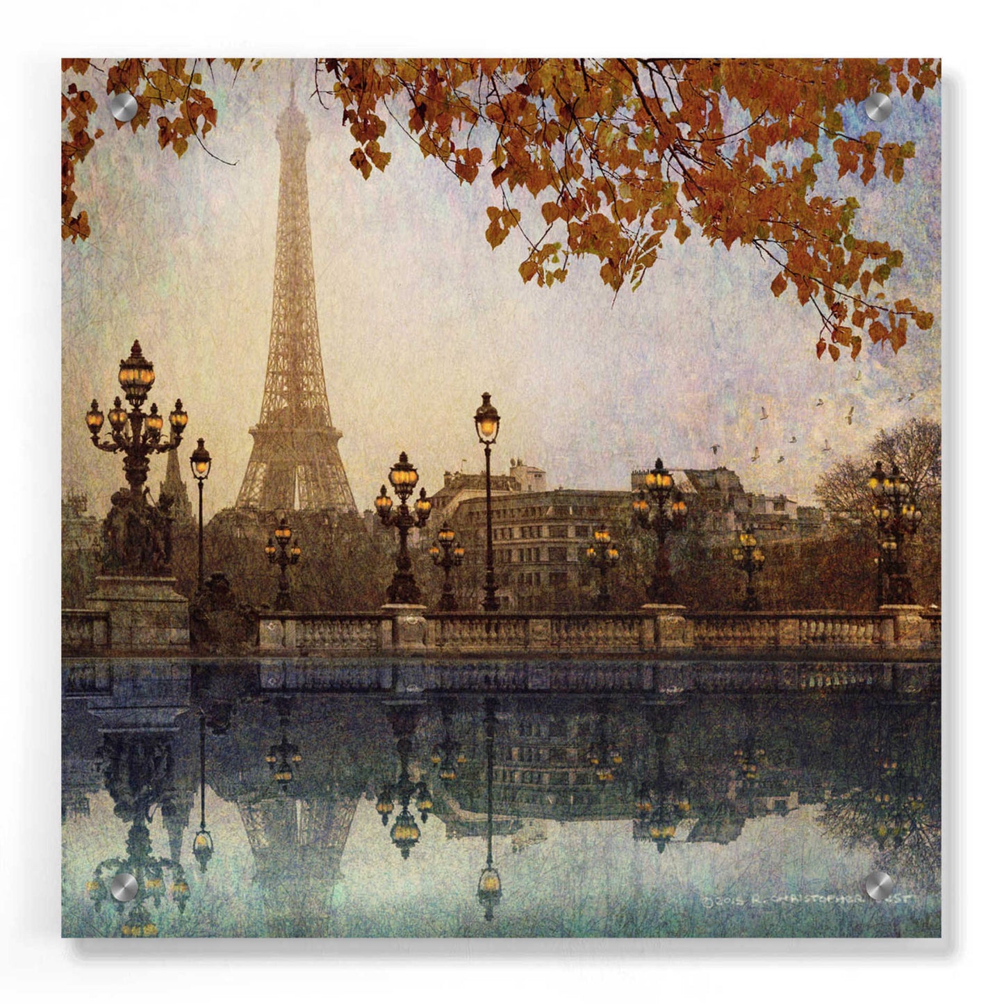 Epic Art 'Eiffel Tower' by Chris Vest, Acrylic Glass Wall Art,36x36