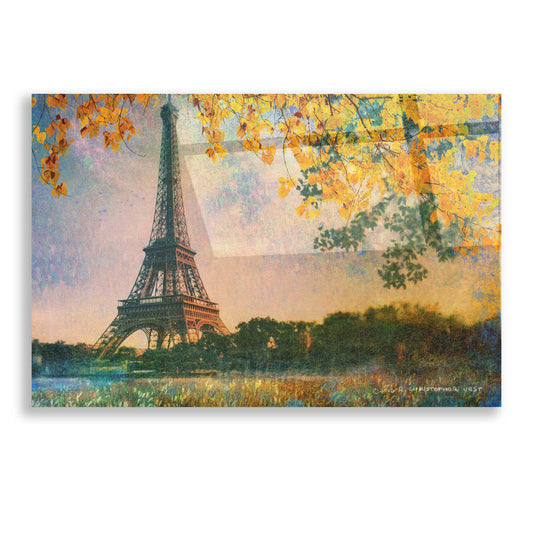 Epic Art 'Eiffel Park Sunrise' by Chris Vest, Acrylic Glass Wall Art