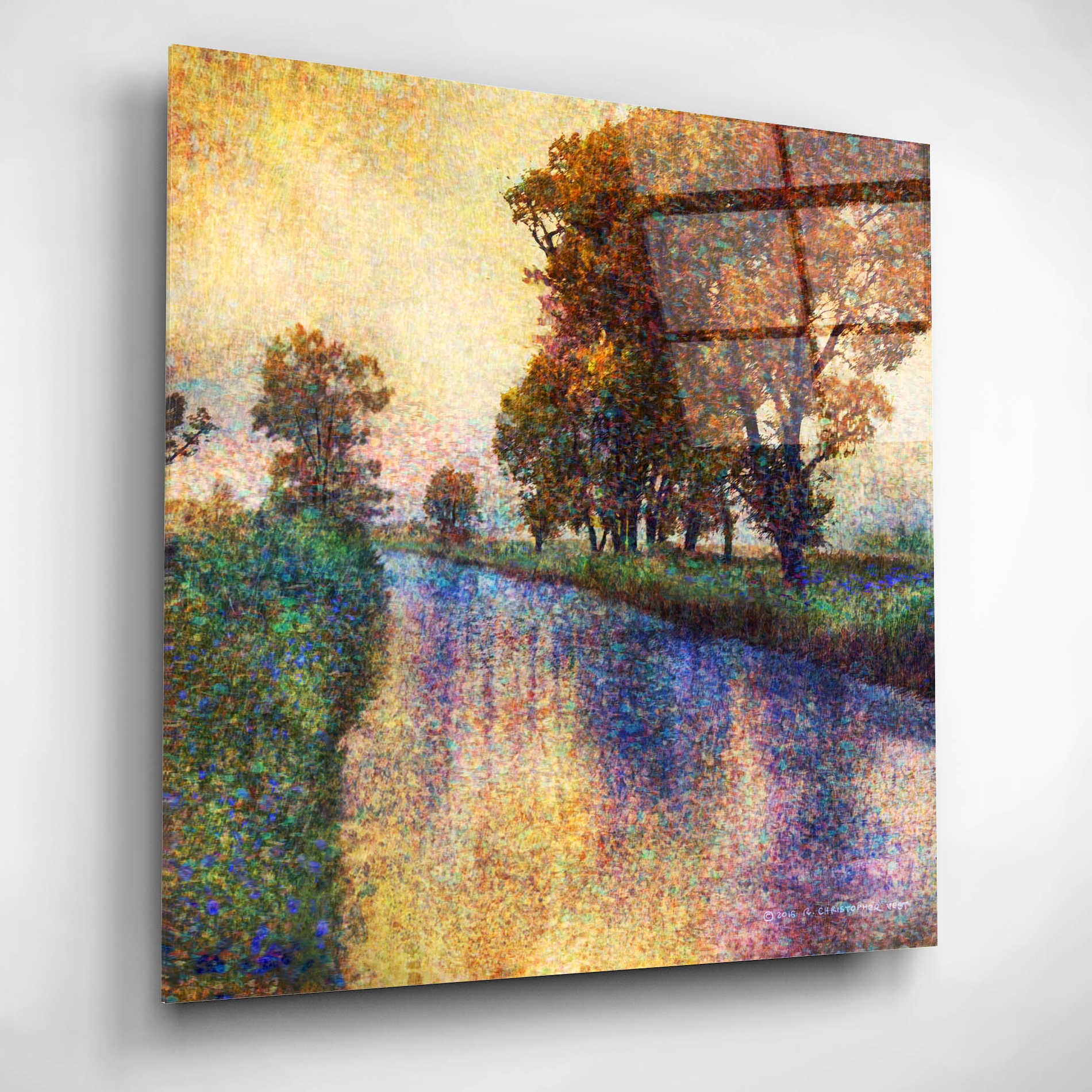 Epic Art 'Dutch Canal' by Chris Vest, Acrylic Glass Wall Art,12x12