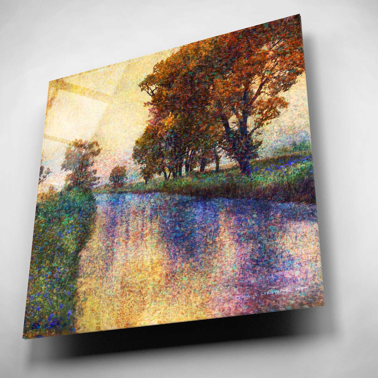 Epic Art 'Dutch Canal' by Chris Vest, Acrylic Glass Wall Art,12x12