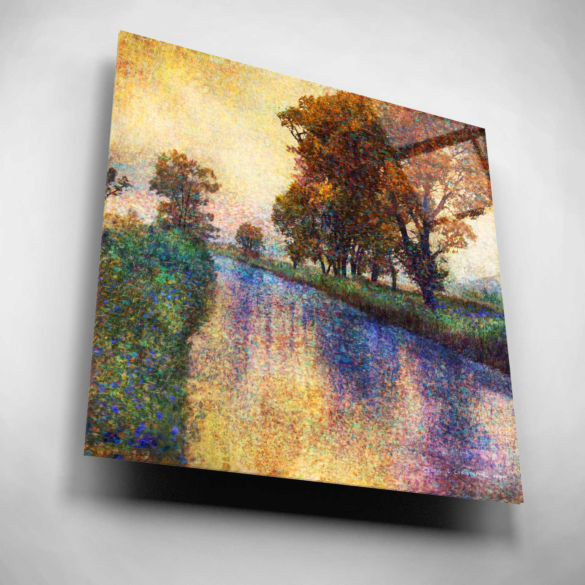 Epic Art 'Dutch Canal' by Chris Vest, Acrylic Glass Wall Art,12x12