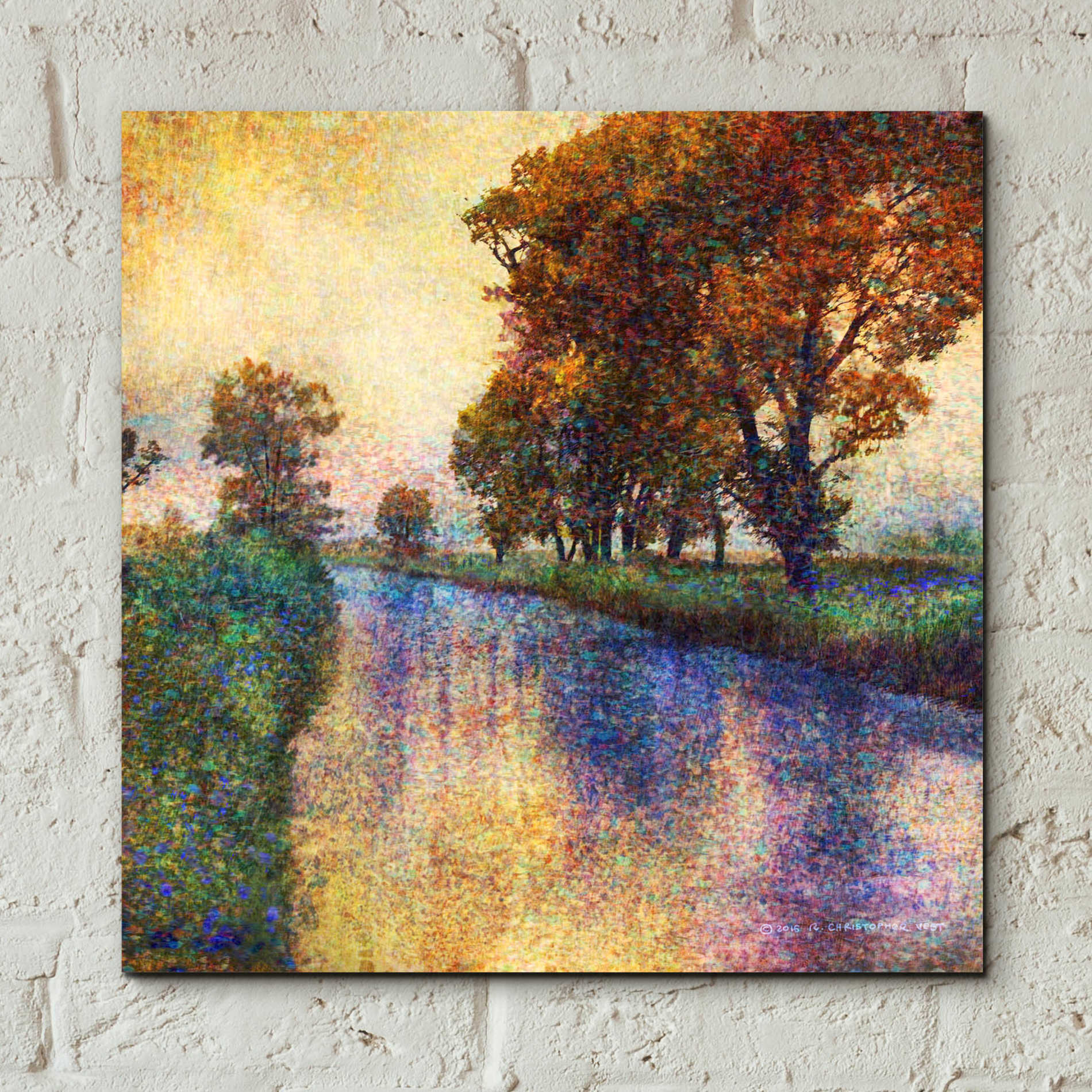 Epic Art 'Dutch Canal' by Chris Vest, Acrylic Glass Wall Art,12x12