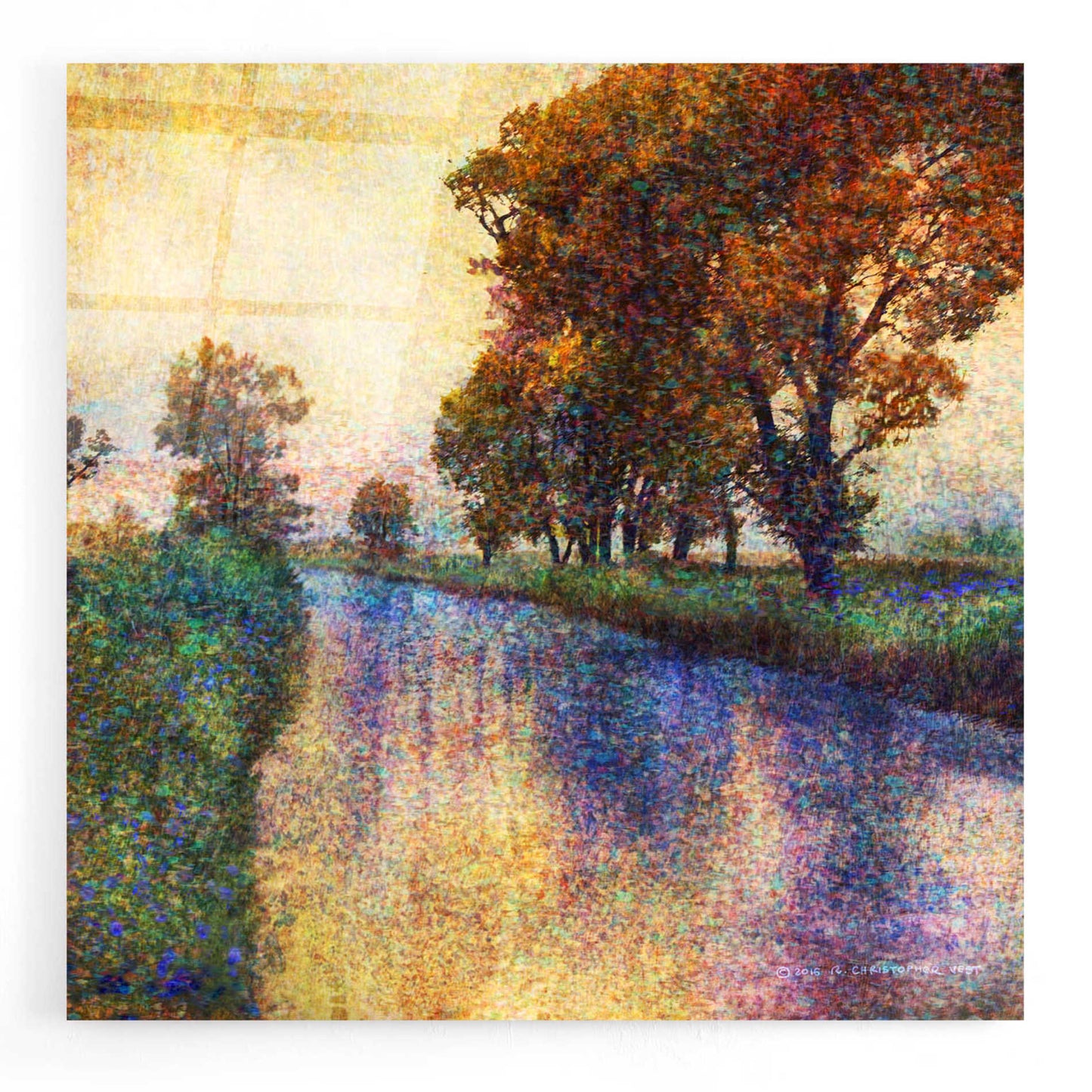 Epic Art 'Dutch Canal' by Chris Vest, Acrylic Glass Wall Art,12x12