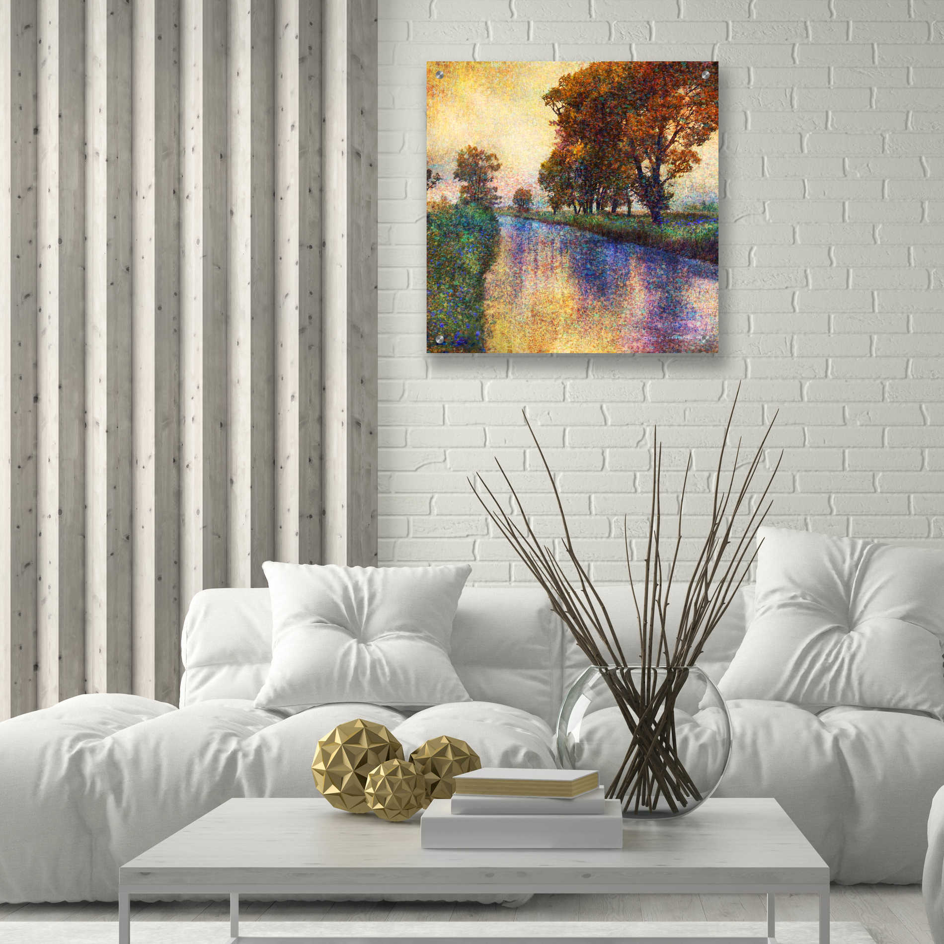 Epic Art 'Dutch Canal' by Chris Vest, Acrylic Glass Wall Art,24x24