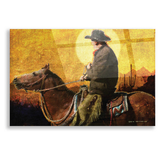 Epic Art 'Rough Trail Cowboy' by Chris Vest, Acrylic Glass Wall Art