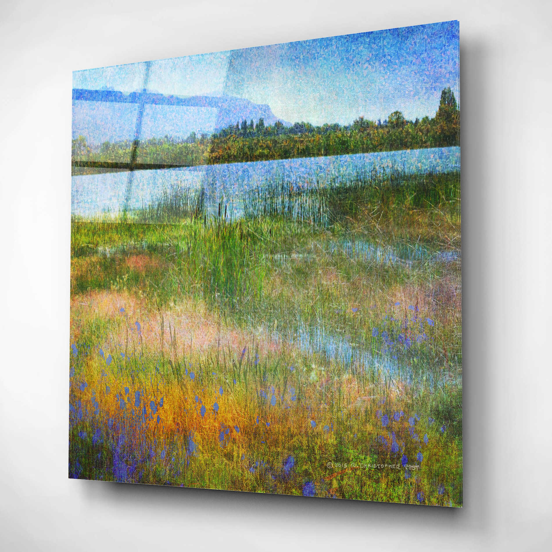 Epic Art 'Lake Near Mesa Verde' by Chris Vest, Acrylic Glass Wall Art,12x12