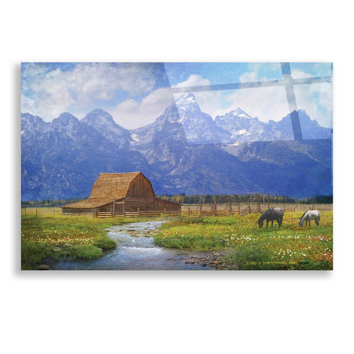 Epic Art 'Moulton Barn' by Chris Vest, Acrylic Glass Wall Art,24x16