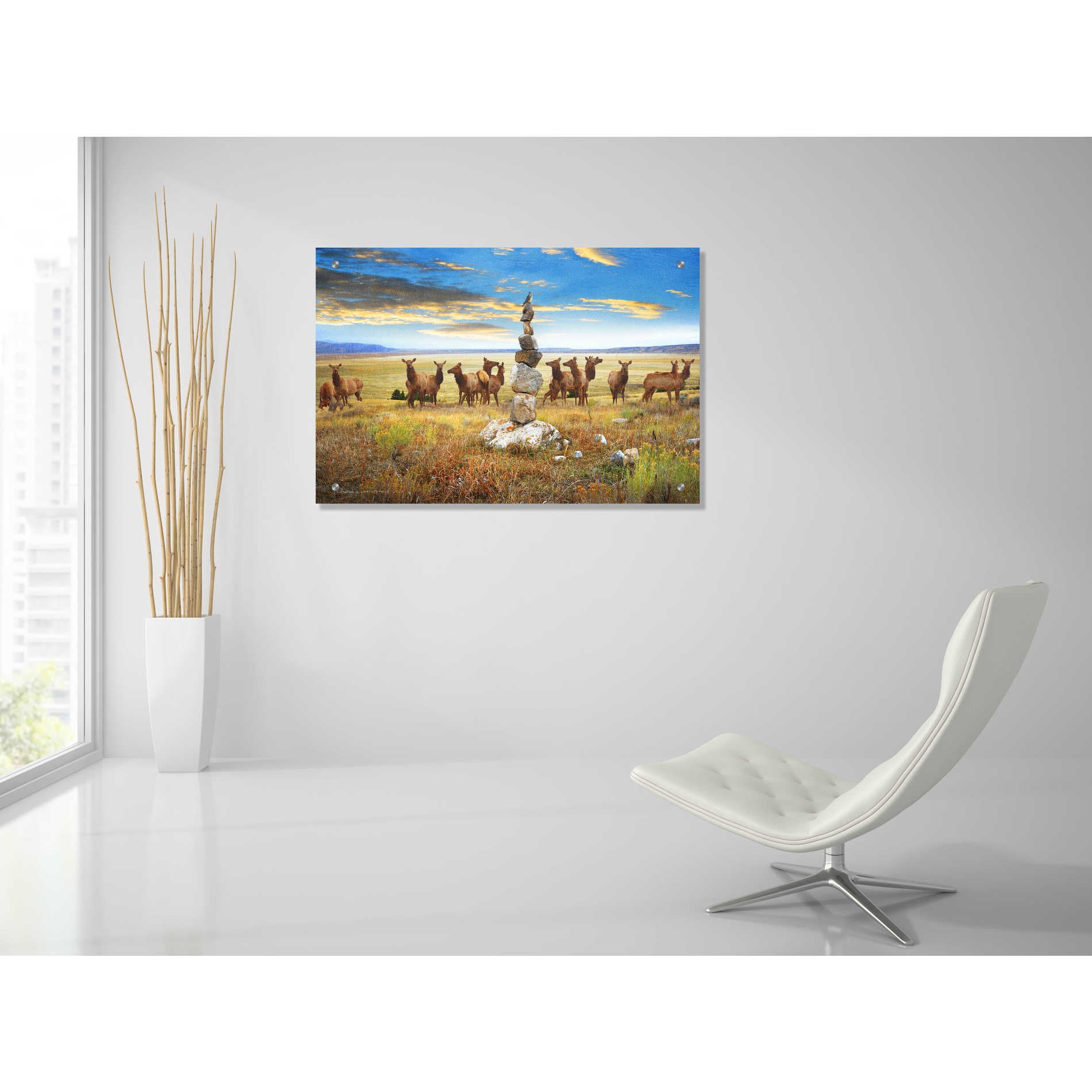 Epic Art 'Cairn Above Elk Refuge' by Chris Vest, Acrylic Glass Wall Art,36x24