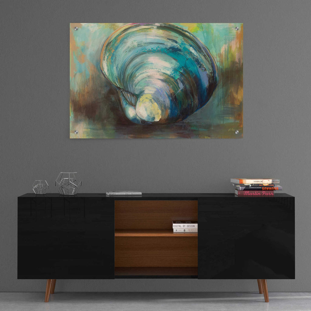 Epic Art 'Solo Quahog' by Jeanette Vertentes, Acrylic Glass Wall Art,36x24